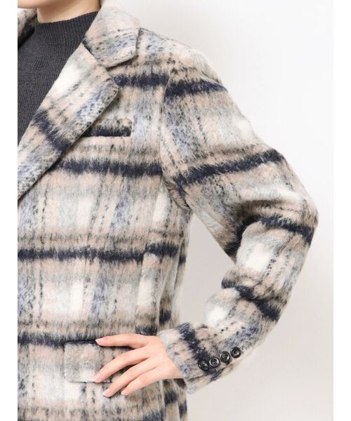 dazzlin（ダズリン）の「【WEB限定カラーあり】ヘアリーミドルジャケット（テーラードジャケット・レディース・アイボリー/ブラウン/ネイビー/チャコールグレー・FREE）」の6枚目の写真