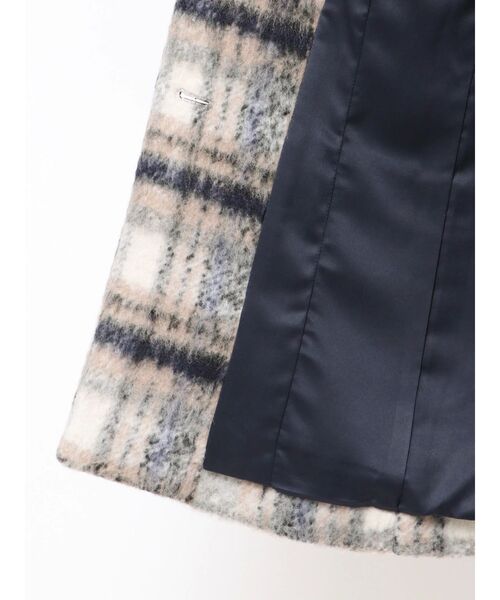 dazzlin（ダズリン）の「【WEB限定カラーあり】ヘアリーミドルジャケット（テーラードジャケット・レディース・アイボリー/ブラウン/ネイビー/チャコールグレー・FREE）」の7枚目の写真