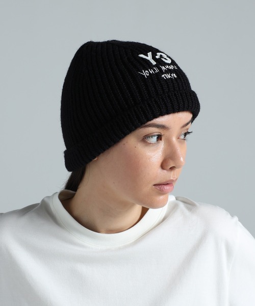 Y-3（ワイスリー）の「Y-3 CHUNKY KNIT BEANIE（ニットキャップ/ビーニー・メンズ・ブラック・MEDIUM/SMALL）」の4枚目の写真