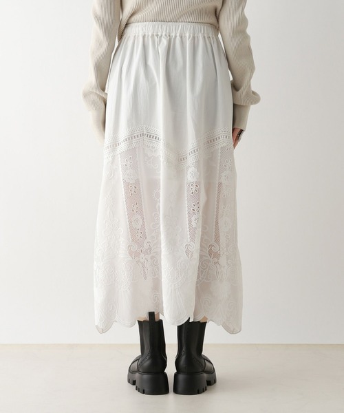 RAGEBLUE（レイジブルー）の「刺繍レース/レイヤードスカート（スカート・レディース・ホワイト・FREE）」の12枚目の写真