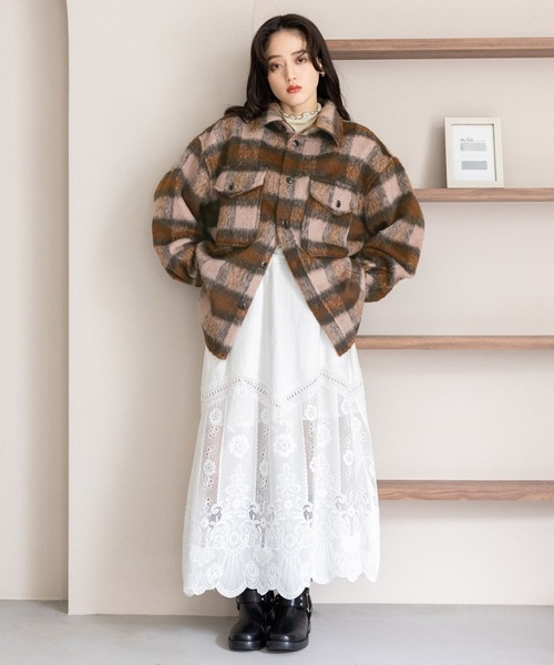 RAGEBLUE（レイジブルー）の「刺繍レース/レイヤードスカート（スカート・レディース・ホワイト・FREE）」の17枚目の写真