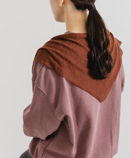 URBAN RESEARCH（アーバンリサーチ）の「ヘアリーストール（ストール/ショール・レディース・ブラウン系その他/チャコールグレー/オフホワイト・FREE）」の9枚目の写真