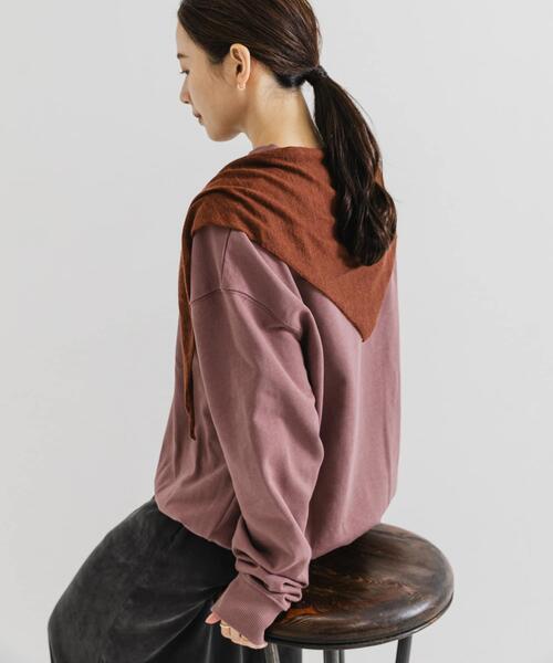 URBAN RESEARCH（アーバンリサーチ）の「ヘアリーストール（ストール/ショール・レディース・ブラウン系その他/チャコールグレー/オフホワイト・FREE）」の12枚目の写真