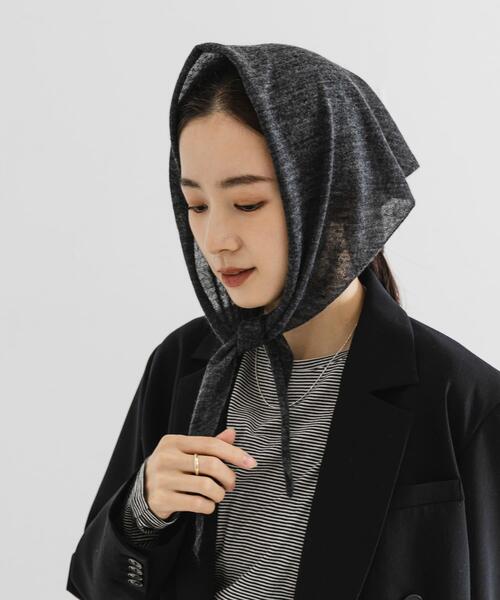 URBAN RESEARCH（アーバンリサーチ）の「ヘアリーストール（ストール/ショール・レディース・ブラウン系その他/チャコールグレー/オフホワイト・FREE）」の18枚目の写真