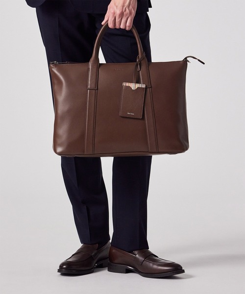 Paul Smith(ポールスミス)の「モダンビジネス 2WAYビジネスバッグ【553433 N141F】(ビジネスバッグ・メンズ・ダークブラウン/ブラック・FREE)」の4枚目の写真