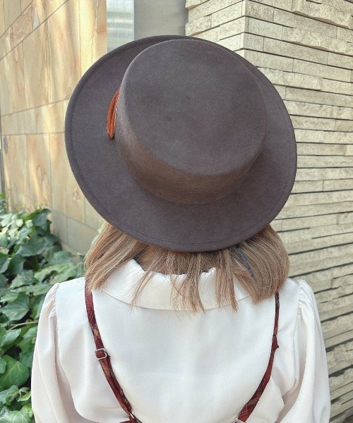 セール】ロングベロアリボンキャノチェ/fint フィント（ハット）｜an