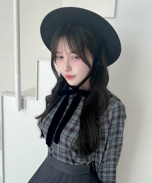 an another angelus（アンアナザーアンジェラス）の「ロングベロアリボンキャノチェ/fint フィント（ハット・レディース・ブラウン/ブラック・FREE）」の19枚目の写真