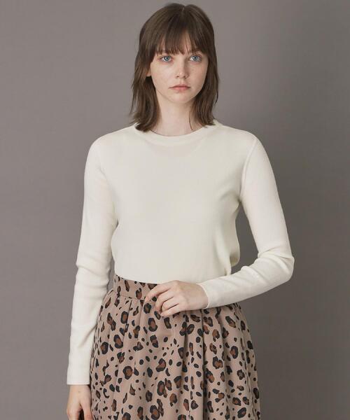 DRESSTERIOR(ドレステリア)の「ストレッチフルニードルニット(ニット/セーター・レディース・ネイビー/パープル/オフホワイト・34/38/36)」の8枚目の写真