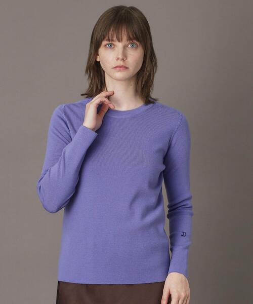 DRESSTERIOR(ドレステリア)の「ストレッチフルニードルニット(ニット/セーター・レディース・ネイビー/パープル/オフホワイト・34/38/36)」の13枚目の写真