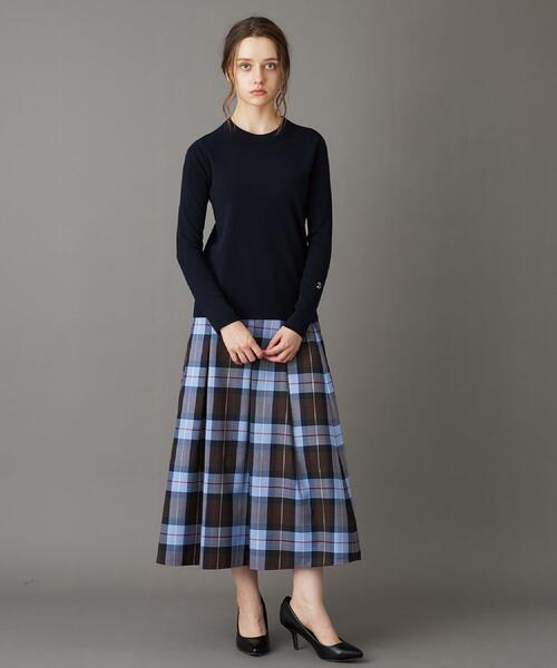 DRESSTERIOR(ドレステリア)の「ストレッチフルニードルニット(ニット/セーター・レディース・ネイビー/パープル/オフホワイト・34/38/36)」の18枚目の写真