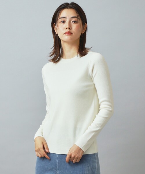 DRESSTERIOR(ドレステリア)の「ストレッチフルニードルニット(ニット/セーター・レディース・ネイビー/パープル/オフホワイト・34/38/36)」の19枚目の写真