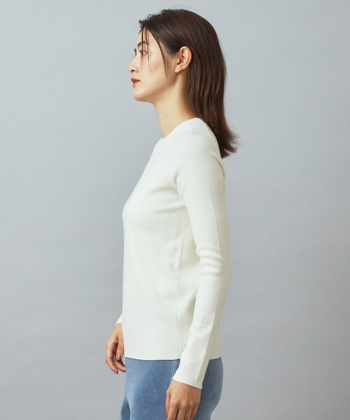 DRESSTERIOR(ドレステリア)の「ストレッチフルニードルニット(ニット/セーター・レディース・ネイビー/パープル/オフホワイト・34/38/36)」の20枚目の写真