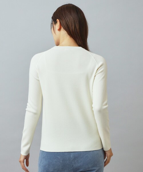 DRESSTERIOR(ドレステリア)の「ストレッチフルニードルニット(ニット/セーター・レディース・ネイビー/パープル/オフホワイト・34/38/36)」の21枚目の写真