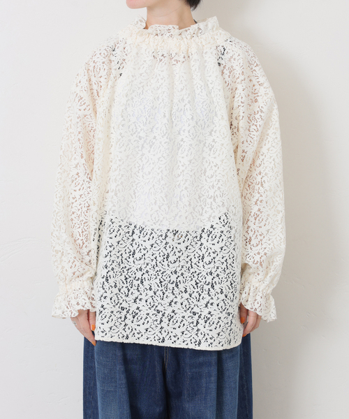 ジャーナルスタンダードラックス コットンレースリブBL JOURNAL