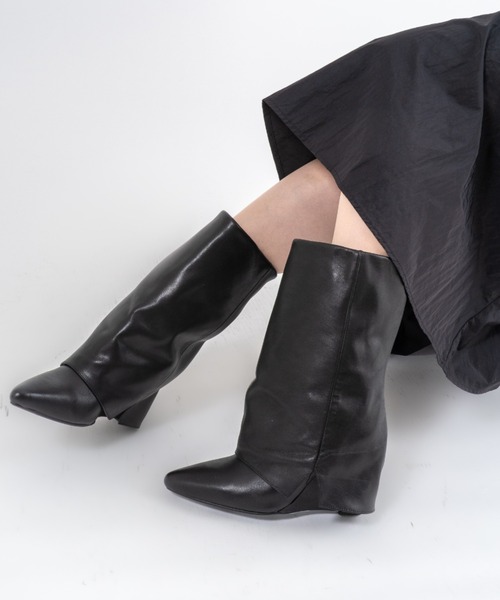 REMME（レメ）の「【REMME】ロングブーツ（ブーツ・レディース・ブラック・36/37/38）」の5枚目の写真