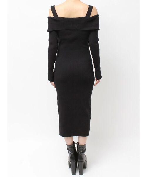 GYDA（ジェイダ）の「オフショルニットLONGワンピース（ワンピース・レディース・オフホワイト/ブラック/グレー・FREE）」の19枚目の写真