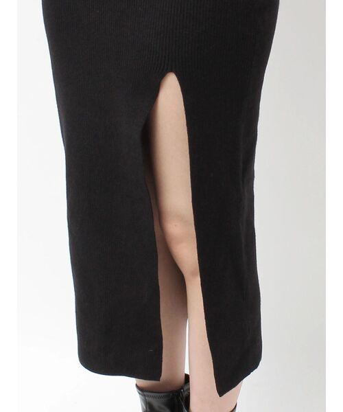 GYDA（ジェイダ）の「オフショルニットLONGワンピース（ワンピース・レディース・オフホワイト/ブラック/グレー・FREE）」の5枚目の写真