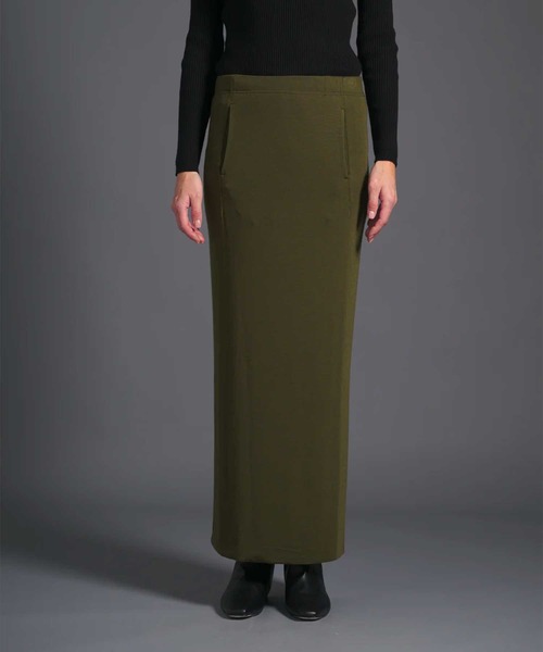 COGTHEBIGSMOKE(コグザビッグスモーク)の「【COGTHEBIGSMOKE/コグザビッグスモーク】MONROE PENCIL SKIRT/ロングタイトスカート(スカート・レディース・ネイビー/ブラック/オリーブ・1)」の3枚目の写真