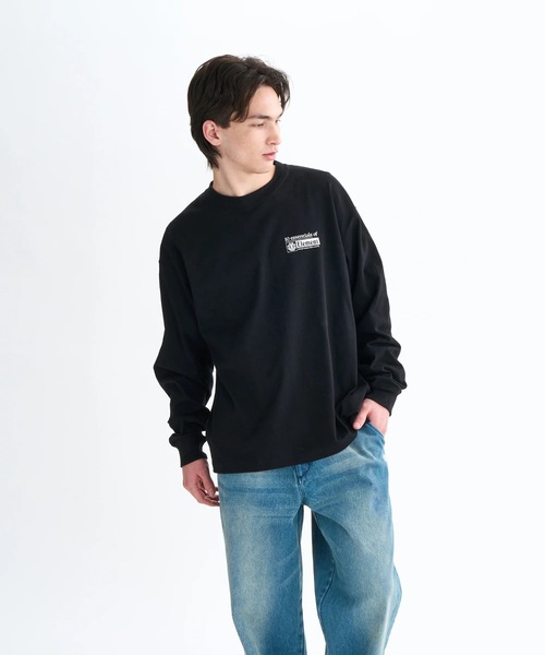 ELEMENT(エレメント)の「ELEMENT メンズ ESSENTIAL LS ロンT 【2025年秋冬モデル】/エレメントバックプリントビックシルエット長袖ロンT(Tシャツ/カットソー・メンズ・ブラック系その他/ブラック/ホワイト・LARGE/MEDIUM/X-LARGE)」の13枚目の写真