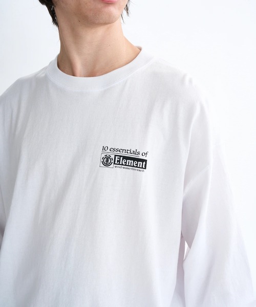ELEMENT(エレメント)の「ELEMENT メンズ ESSENTIAL LS ロンT 【2025年秋冬モデル】/エレメントバックプリントビックシルエット長袖ロンT(Tシャツ/カットソー・メンズ・ブラック系その他/ブラック/ホワイト・LARGE/MEDIUM/X-LARGE)」の6枚目の写真