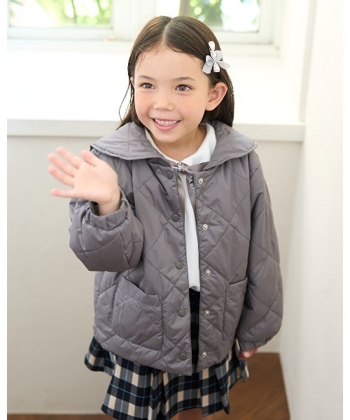 Lycee mine(리세마인)의 「분리할 수 있는 세일러 칼라 첨부 퀼팅 블루존(불존)」｜챠콜