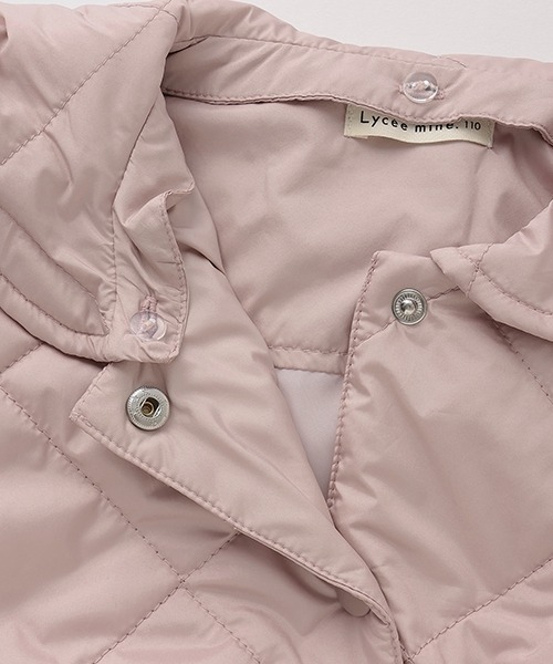 Lycee mine(リセマイン)の「取外しできるセーラーカラー付きキルティングブルゾン(ブルゾン・キッズ・ピンク/ベージュ/チャコール/ブルーグレー/オフホワイト・100cm/110cm/120cm/130cm/140cm/150cm)」の18枚目の写真