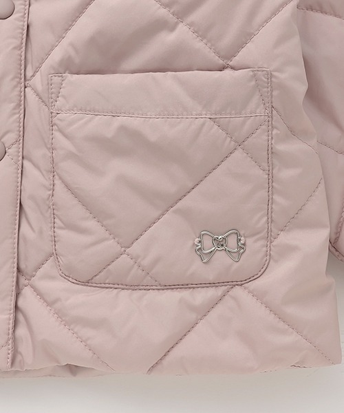 Lycee mine(リセマイン)の「取外しできるセーラーカラー付きキルティングブルゾン(ブルゾン・キッズ・ピンク/ベージュ/チャコール/ブルーグレー/オフホワイト・100cm/110cm/120cm/130cm/140cm/150cm)」の20枚目の写真