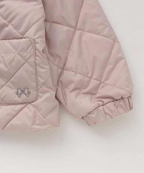Lycee mine(リセマイン)の「取外しできるセーラーカラー付きキルティングブルゾン(ブルゾン・キッズ・ピンク/ベージュ/チャコール/ブルーグレー/オフホワイト・100cm/110cm/120cm/130cm/140cm/150cm)」の17枚目の写真