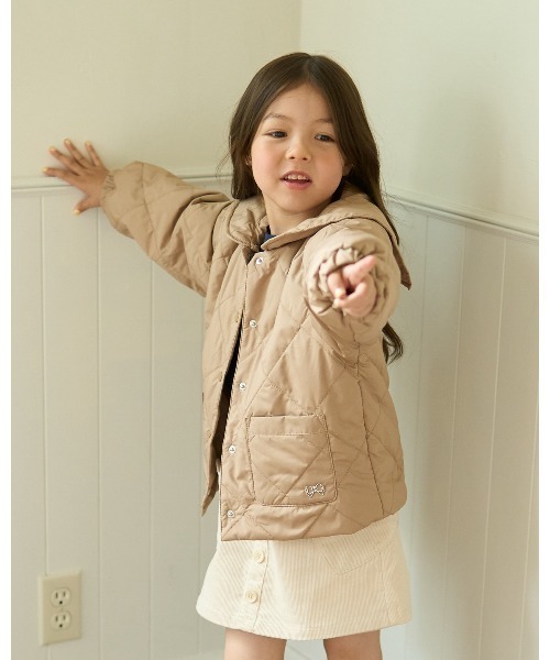 (Batikou/フランス輸入生地使用)キルティングラウンドキッズつけ襟 Batikou/フランス輸入生地使用)キルティングラウンドキッズつけ襟