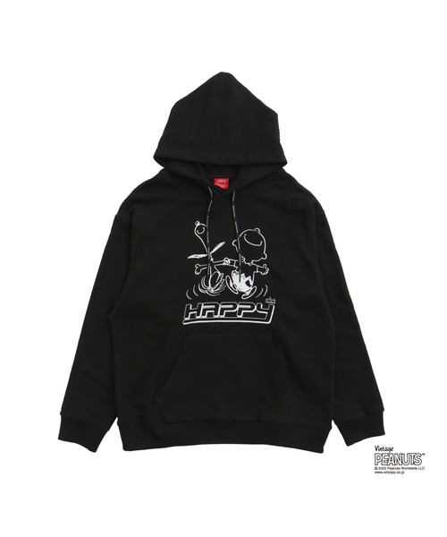 Manhattan Portage（マンハッタンポーテージ）の「Sweat Parka PEANUTS（パーカー・メンズ・ブラック/ヘザーグレー/ライトグリーン・SMALL/MEDIUM/LARGE/X-LARGE）」の2枚目の写真