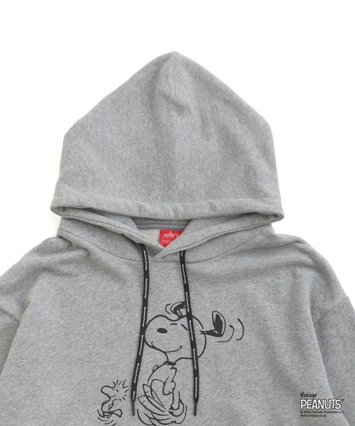 Manhattan Portage（マンハッタンポーテージ）の「Sweat Parka PEANUTS（パーカー・メンズ・ブラック/ヘザーグレー/ライトグリーン・SMALL/MEDIUM/LARGE/X-LARGE）」の7枚目の写真