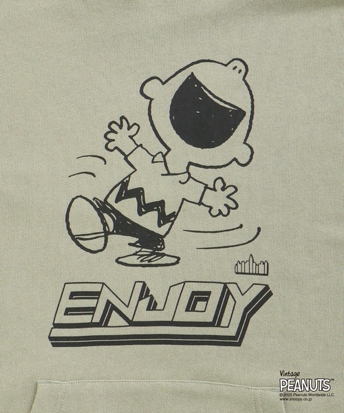 Manhattan Portage（マンハッタンポーテージ）の「Sweat Parka PEANUTS（パーカー・メンズ・ブラック/ヘザーグレー/ライトグリーン・SMALL/MEDIUM/LARGE/X-LARGE）」の13枚目の写真