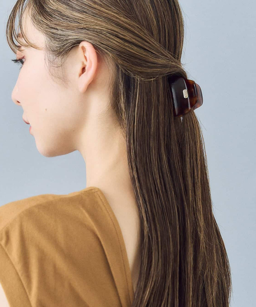 Noble(ノーブル)の「《WEB限定追加》SCRUNCHIE IS BACK/スクランチーイズバック ヘアクリップ4.5cm(バレッタ/ヘアクリップ・レディース・ブラック/ボルドー/グリーン/ブラウン/ネイビー/ベージュ・FREE)」の3枚目の写真