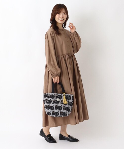 one'sterrace(ワンズテラス)の「FH ジャカードトートバッグ シャノア(トートバッグ・レディース・グレー系4・99)」の2枚目の写真