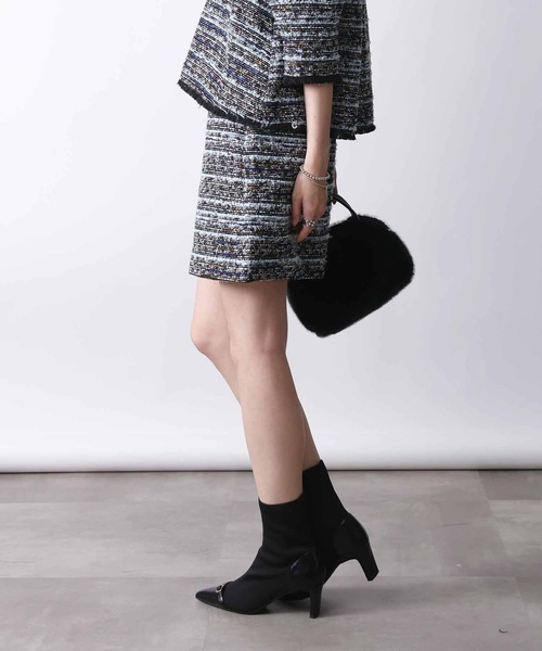 PICCIN（ピッチン）の「【セットアップ可能】ツイードショートパンツ（その他パンツ・レディース・ブルー/ピンク・M）」の5枚目の写真