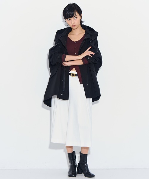 VACHEMENT(ヴァシュモン)の「【VACHEMENT/ヴァシュモン】リサイクルシェルタフタMODS/モッズコート/ブルゾン(ナイロンジャケット・レディース・ブラウン/ブラック・FREE)」の13枚目の写真