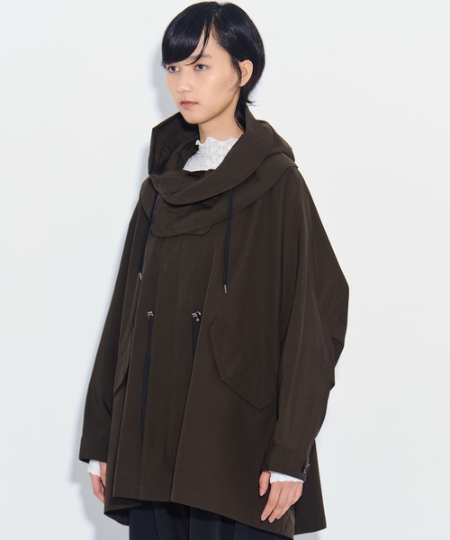 VACHEMENT(ヴァシュモン)の「【VACHEMENT/ヴァシュモン】リサイクルシェルタフタMODS/モッズコート/ブルゾン(ナイロンジャケット・レディース・ブラウン/ブラック・FREE)」の6枚目の写真