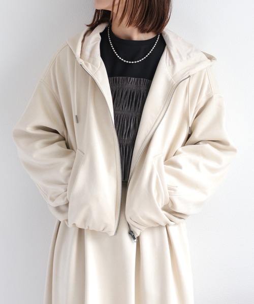 cepo（セポ）の「〈セットアップ対応〉スウェードライクジップパーカー