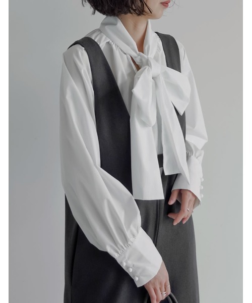 Re:EDIT（リエディ）の「[低身長/高身長サイズ有][アルガンオイル加工]微起毛ツイルゴールドボタン付きサロペット（つなぎ/オールインワン・レディース・アイボリー/ブラック/チャコールグレー・LARGE/TALL/MEDIUM/SHORT）」の20枚目の写真