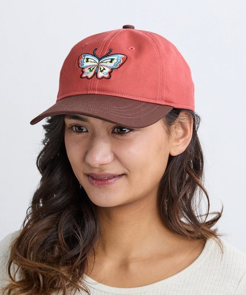 BILLABONG(ビラボン)の「BILLABONG レディース 【LUISE ONO】LUISE ONO DAD CAP キャップ 【2025年秋冬モデル】 @autumn /ビラボンLUISEONOコラボワッペンワンポイントキャップ(帽子)(キャップ・レディース・グリーン系その他/オレンジ系その他・FREE)」の2枚目の写真