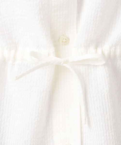 JAMES PERSE（ジェームスパース）の「コットンシルクサッカー スリーブレスブラウス WSHS3116（シャツ/ブラウス・レディース・ブラック/ホワイト・1）」の10枚目の写真