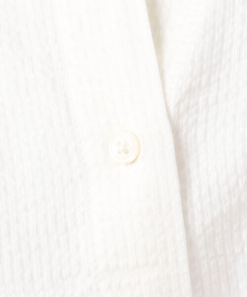 JAMES PERSE（ジェームスパース）の「コットンシルクサッカー スリーブレスブラウス WSHS3116（シャツ/ブラウス・レディース・ブラック/ホワイト・1）」の12枚目の写真