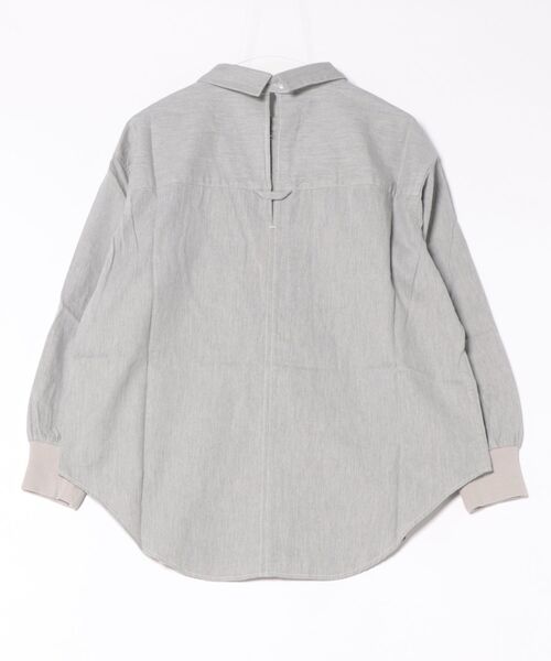 Munich（ミューニック）の「6ozスラブデニムリブカフスシャツ（シャツ/ブラウス・レディース・ライトグレー/ブラック/インディゴブルー・FREE）」の6枚目の写真