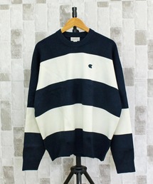 Calvin Klein | CKJ ストライプ スノーウィー リラックス クルーネック ボーダー ニット セーター LS STRIPED SNOWY RELAXED CREWNK(ニット/セーター)