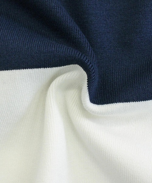 Calvin Klein（カルバン・クライン）の「CKJ ストライプ スノーウィー リラックス クルーネック ボーダー ニット セーター LS STRIPED SNOWY RELAXED CREWNK（ニット/セーター・メンズ・ブルー/ネイビー・L/M/XL）」の12枚目の写真