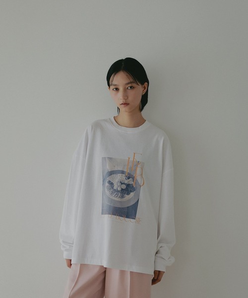 A part by（アパートバイ）の「【LA FINE BOUCHEコラボ】ロゴロンＴ（Tシャツ/カットソー・レディース・ホワイト系その他5/オフホワイト・FREE）」の8枚目の写真