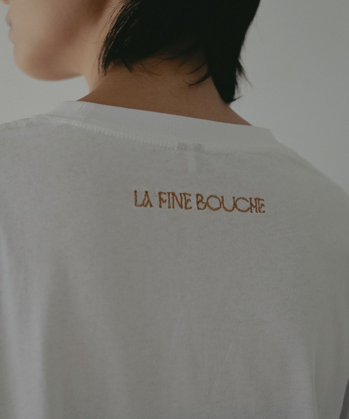 A part by（アパートバイ）の「【LA FINE BOUCHEコラボ】ロゴロンＴ（Tシャツ/カットソー・レディース・ホワイト系その他5/オフホワイト・FREE）」の12枚目の写真