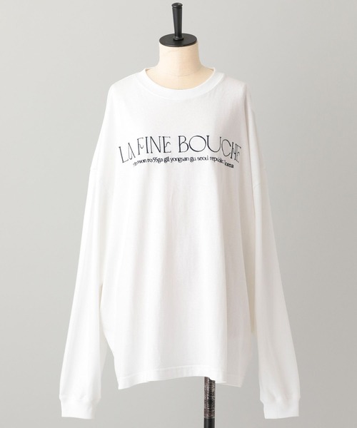 A part by（アパートバイ）の「【LA FINE BOUCHEコラボ】ロゴロンＴ（Tシャツ/カットソー・レディース・ホワイト系その他5/オフホワイト・FREE）」の13枚目の写真