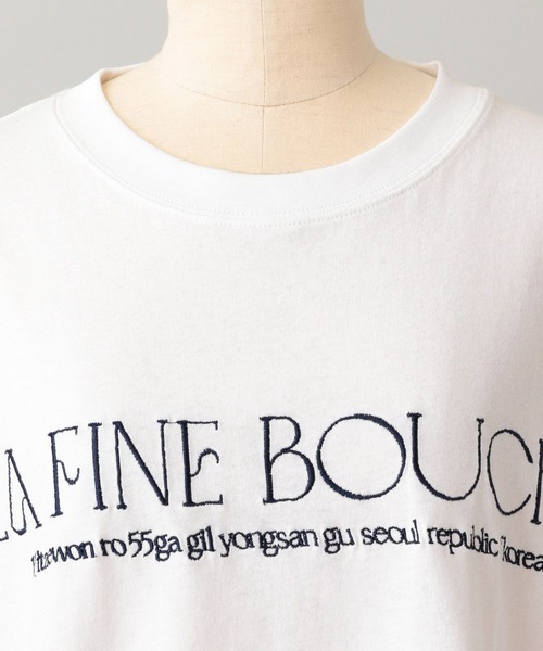 A part by（アパートバイ）の「【LA FINE BOUCHEコラボ】ロゴロンＴ（Tシャツ/カットソー・レディース・ホワイト系その他5/オフホワイト・FREE）」の16枚目の写真