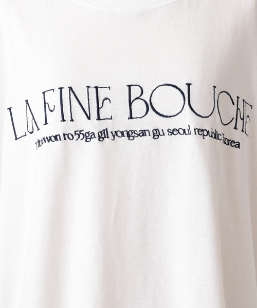 A part by（アパートバイ）の「【LA FINE BOUCHEコラボ】ロゴロンＴ（Tシャツ/カットソー・レディース・ホワイト系その他5/オフホワイト・FREE）」の21枚目の写真